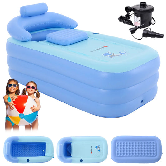 Portable bathtub with electric pump, suitable for both adults and children. Comfortable and practical.