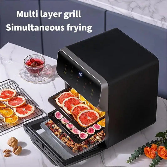 New 12-liter oil-free air fryers for healthy, automatic frying at home.
