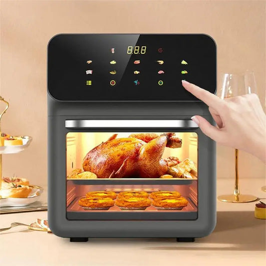 New 12-liter oil-free air fryers for healthy, automatic frying at home.