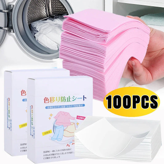100 compresse potenti per bucato, fogli concentrati per decontaminare, biancheria intima, abiti e detersivo per lavatrice.