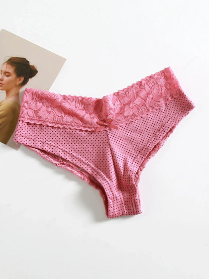 Sei slip per donna in cotone, senza cuciture e traspiranti, a vita bassa. Biancheria intima comoda.