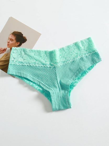Sei slip per donna in cotone, senza cuciture e traspiranti, a vita bassa. Biancheria intima comoda.