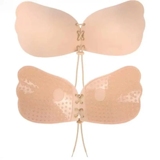 Reggiseno invisibile con patch e corda per il seno, perfetto da indossare sotto l'abito da sposa.