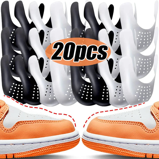 Vendita all'ingrosso: 20 protezioni antipiega per scarpe da basket, palla, ginnastica e barelle per scarpe.