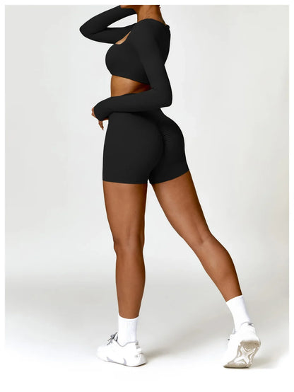 Leggings sportivi da donna, perfetti per praticare yoga e allenarsi in palestra per esaltare la silhouette femminile.