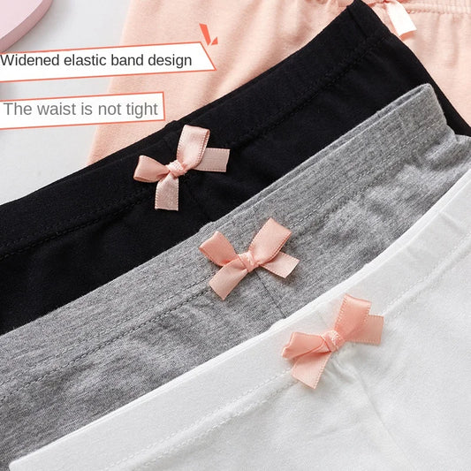 Pantaloncini per ragazze modali caldi Pantaloni di sicurezza Pantaloni per bambini di alta qualità Intimo per bambini Estate Mutande corte con fiocco carino per 1-12 anni