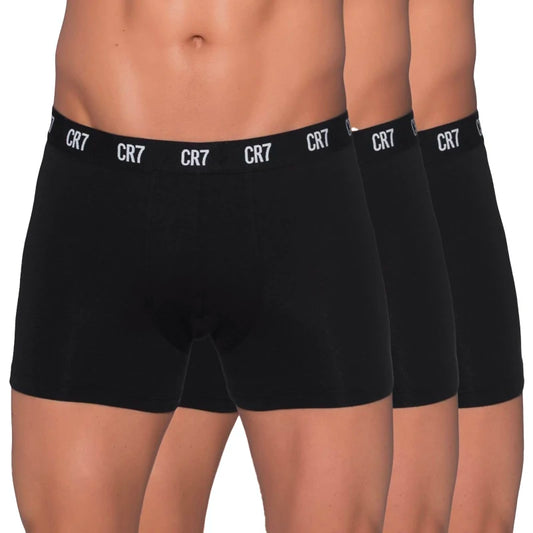 Cristiano Ronaldo men's cotton boxer shorts with CRIIS SEVEN 7 logo, perfect gift idea.