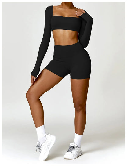 Leggings sportivi da donna, perfetti per praticare yoga e allenarsi in palestra per esaltare la silhouette femminile.